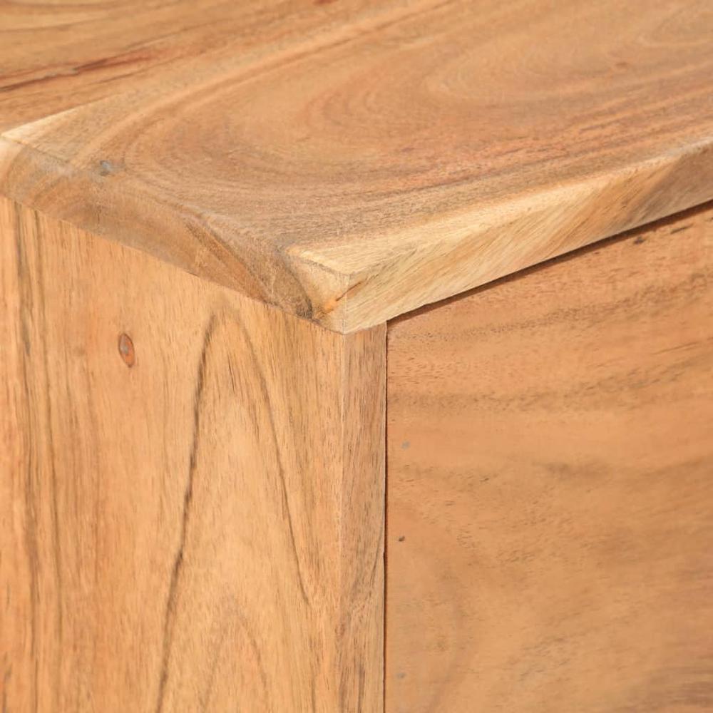 vidaXL Sideboard 34.6"x11.8"x28.7" Solid Acacia Wood. Picture 6