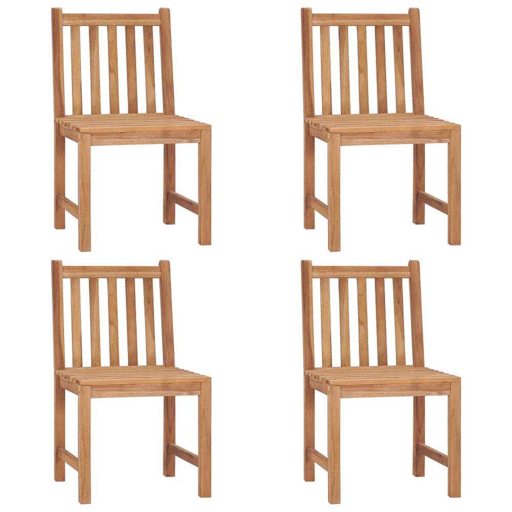 vidaXL Garden Chairs 4 pcs with Cushions Solid Teak Wood 3105. Picture 3