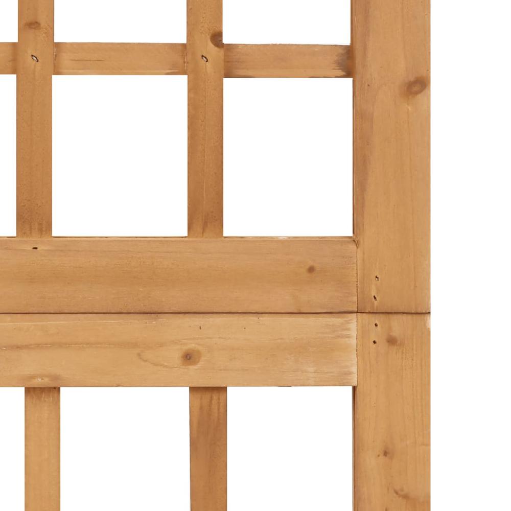 vidaXL 3-Panel Room Divider/Trellis Solid Fir Wood 47.6"x71.1". Picture 6