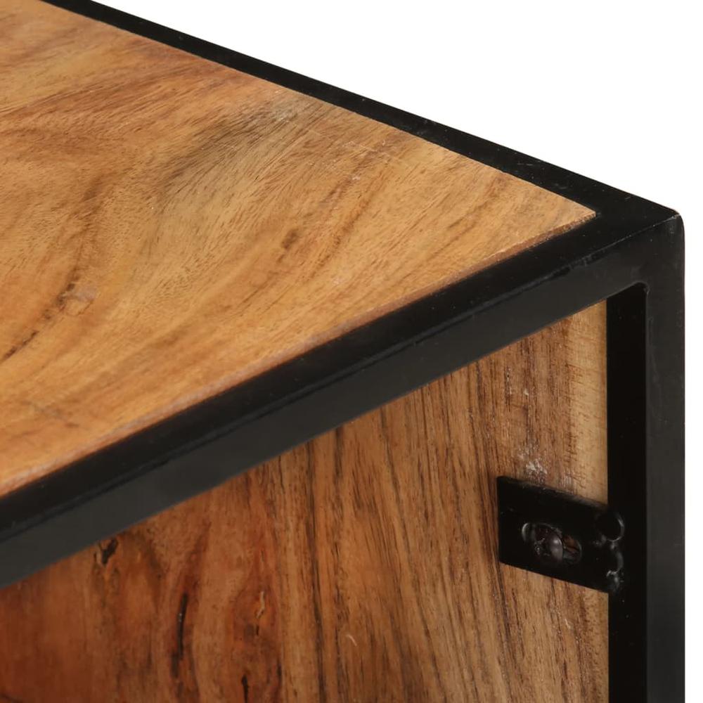 vidaXL TV Cabinet 43.3"x11.8"x17.7" Solid Acacia Wood, 327448. Picture 5