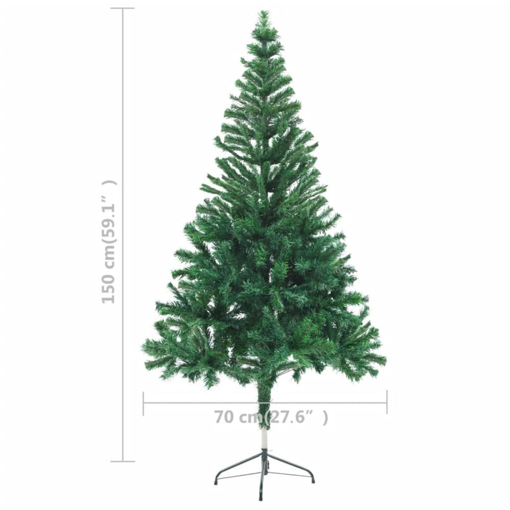 Artificial Pre-lit Christmas Tree with Stand 59.1" 380 Branches. Picture 9