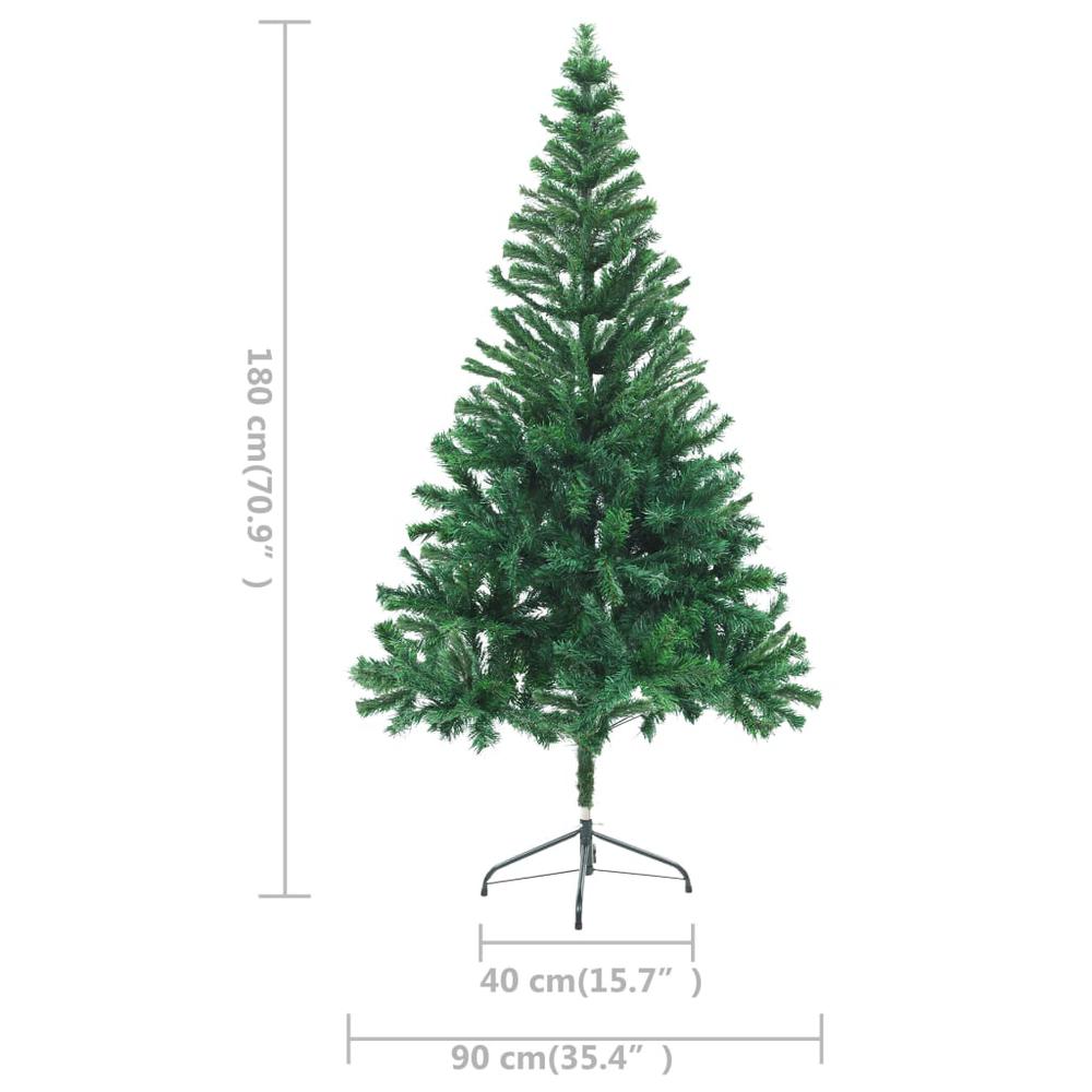 Artificial Pre-lit Christmas Tree with Stand 70.9" 564 Branches. Picture 9