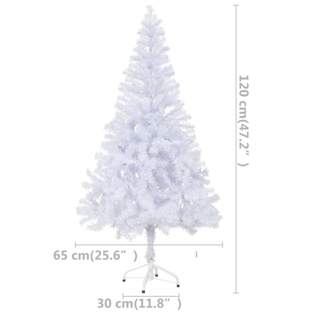 Artificial Pre-lit Christmas Tree with Stand 47.2" 230 Branches. Picture 7
