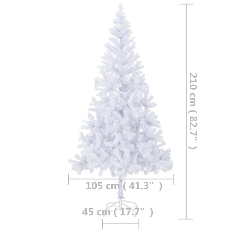 vidaXL Artificial Christmas Tree with LEDs 82.7" 910 Branches, 3077409. Picture 10