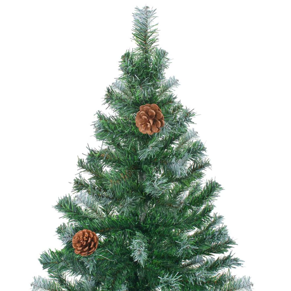 Artificial Pre-lit Christmas Tree with Pinecones 70.9". Picture 3