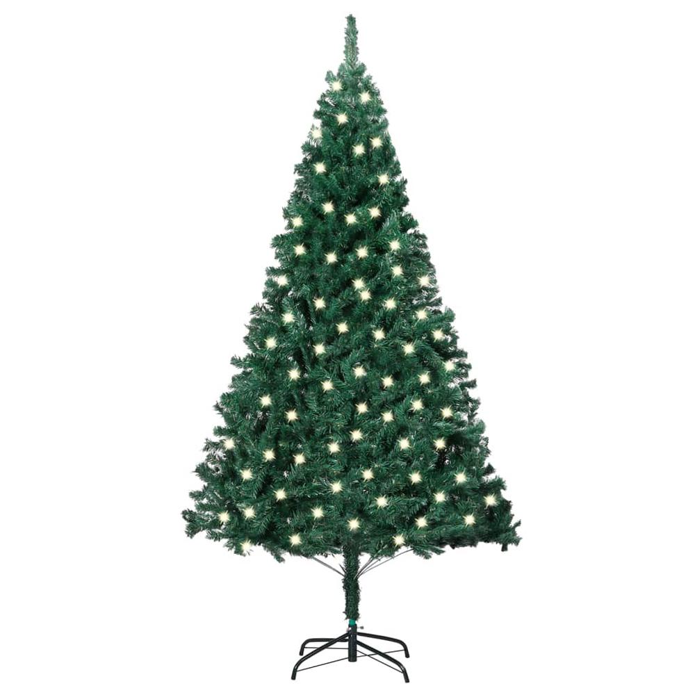 Artificial Pre-lit Christmas Tree with Thick Branches Green 47.2". Picture 12