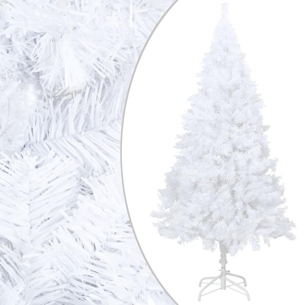 Artificial Pre-lit Christmas Tree with Thick Branches White 47.2". Picture 1