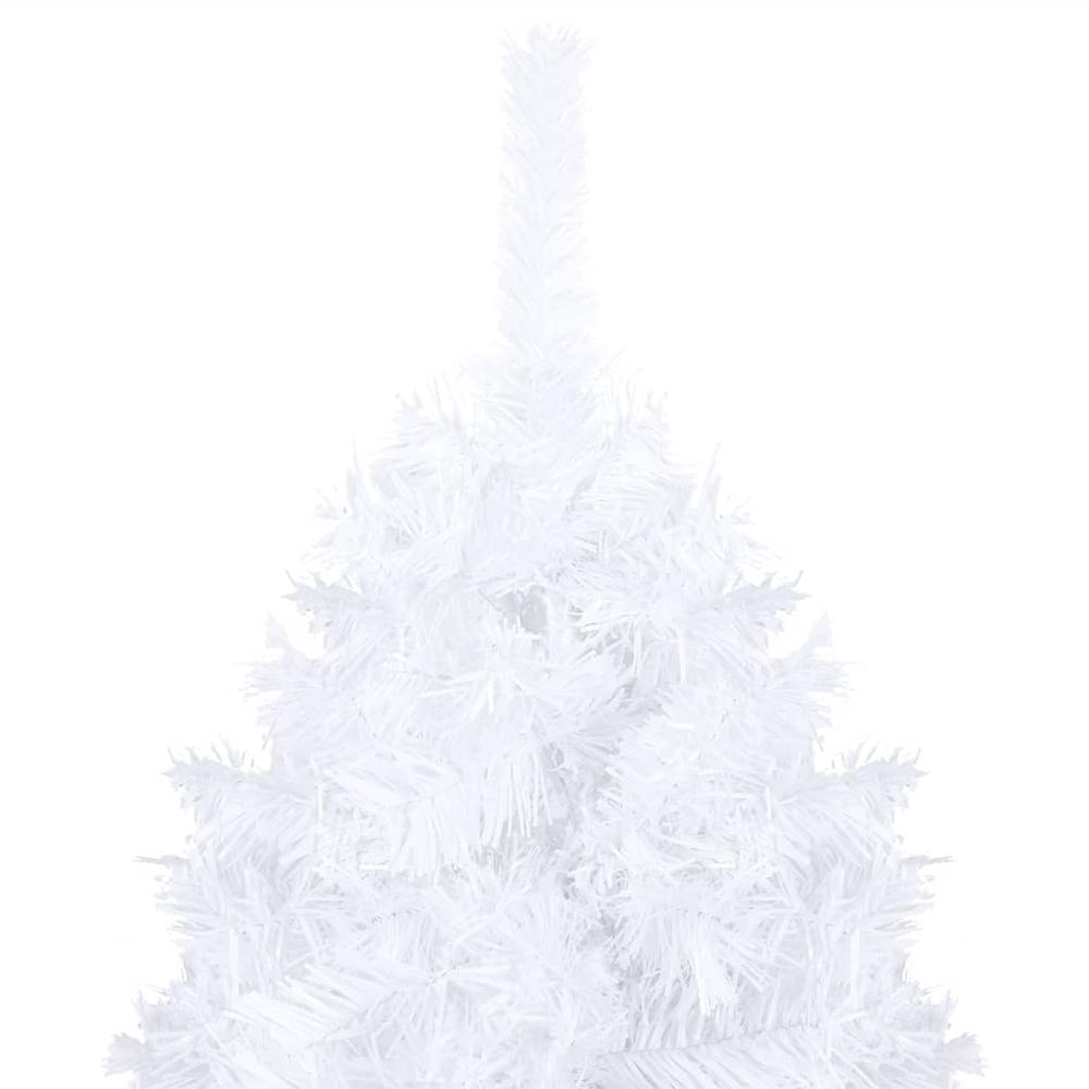 Artificial Pre-lit Christmas Tree with Thick Branches White 47.2". Picture 4