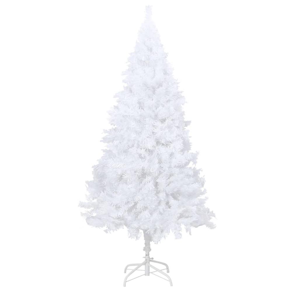 Artificial Pre-lit Christmas Tree with Thick Branches White 70.9". Picture 2