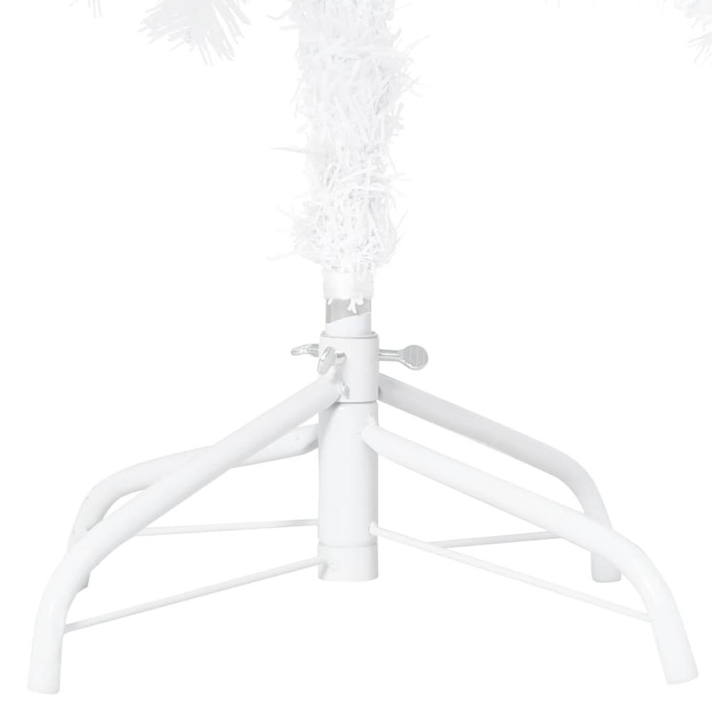 vidaXL Artificial Christmas Tree with LEDs&Thick Branches White 94.5". Picture 6