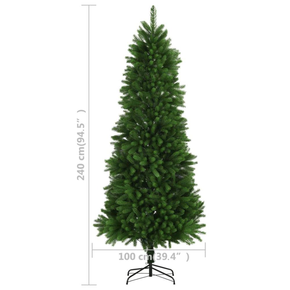 vidaXL Artificial Christmas Tree with LEDs 94.5" Green. Picture 8