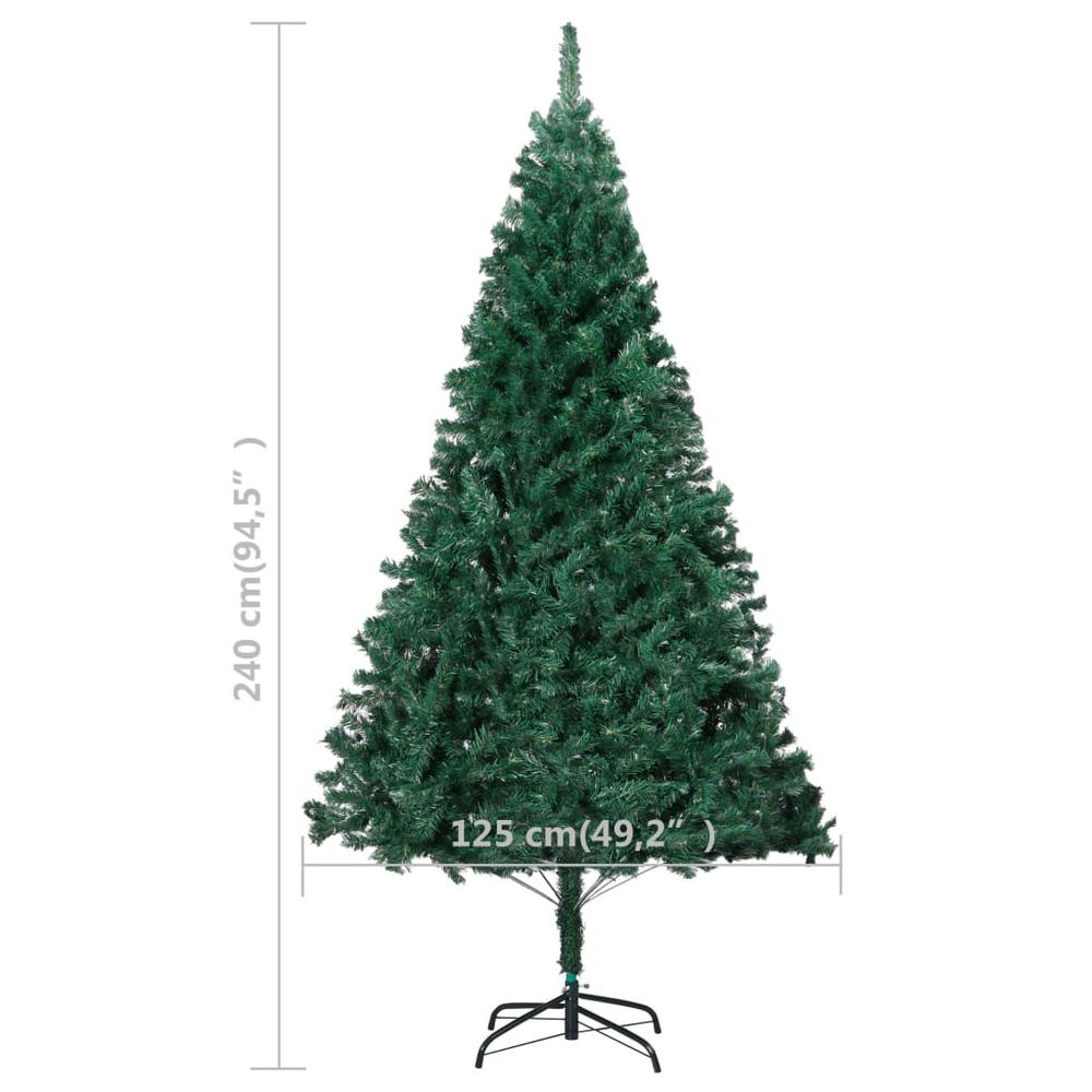 Artificial Pre-lit Christmas Tree with Ball Set Green 94.5". Picture 11