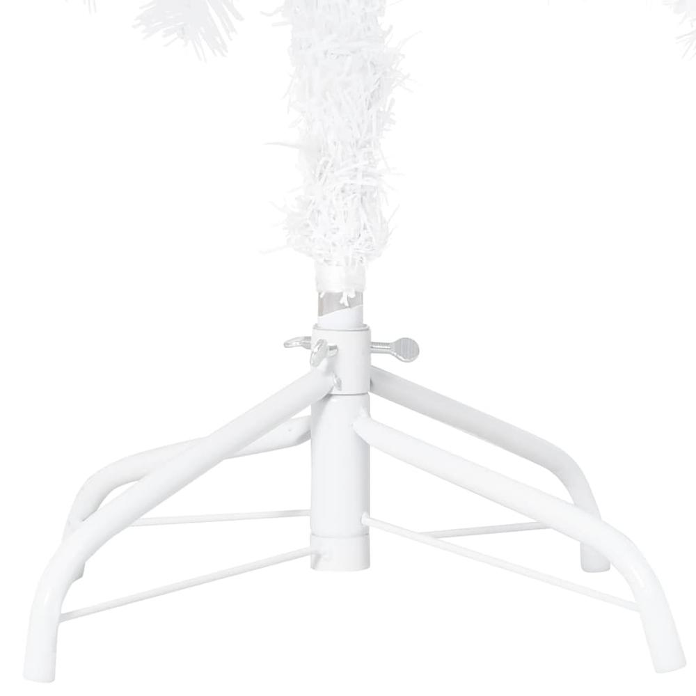 vidaXL Artificial Christmas Tree with LEDs&Ball Set White 47.2" PVC, 3077539. Picture 5