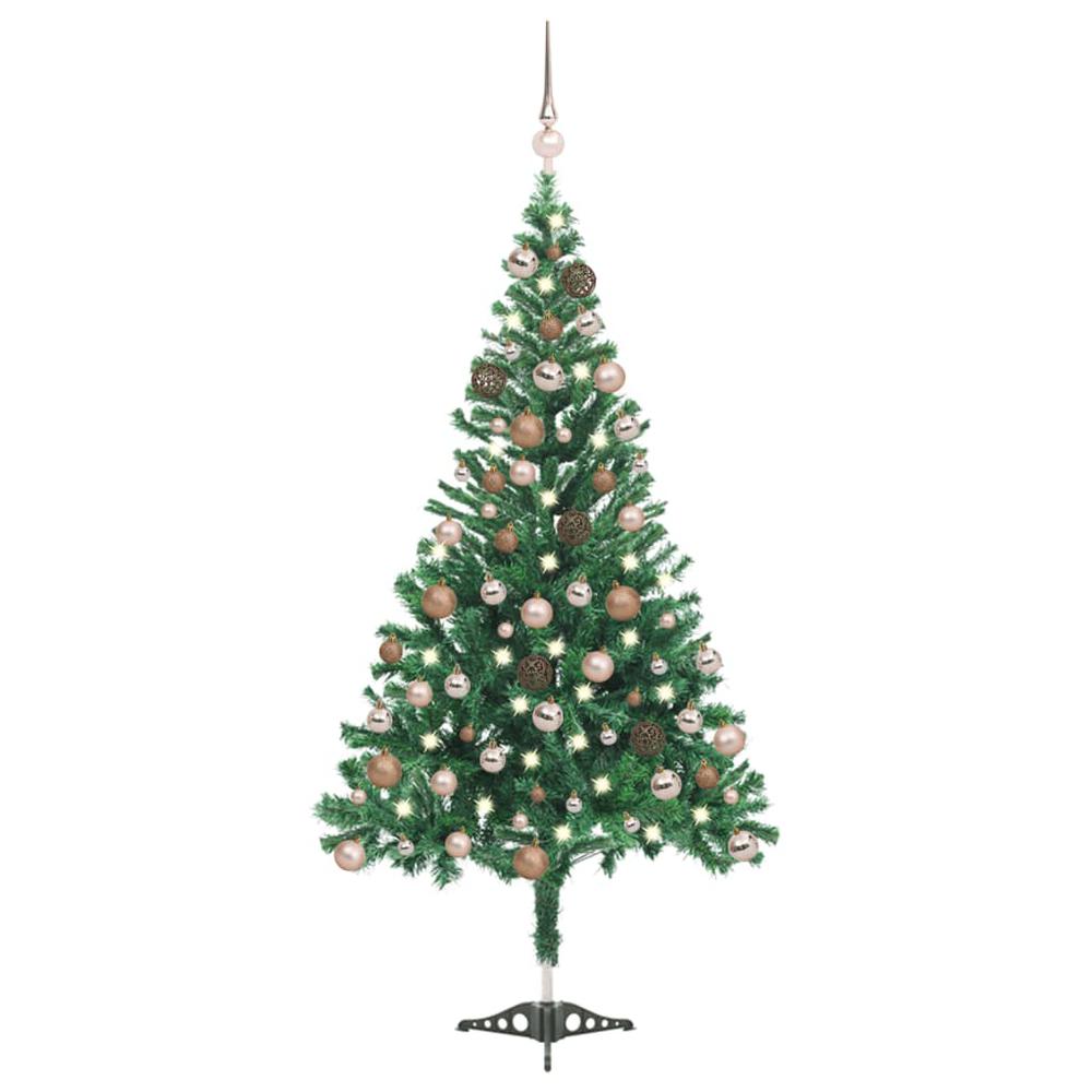 Artificial Pre-lit Christmas Tree with Ball Set 47.2" 230 Branches. Picture 12