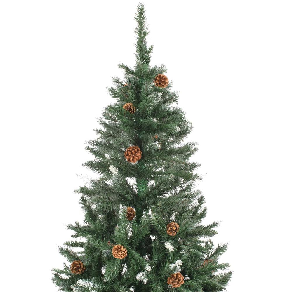 Artificial Pre-lit Christmas Tree with Pine Cones 70.9". Picture 5