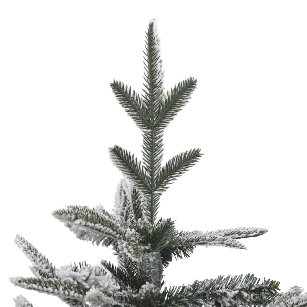 Artificial Pre-lit Christmas Tree with Flocked Snow 70.9" PVC&PE. Picture 2