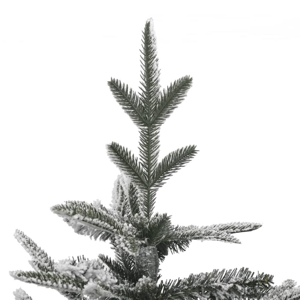 Artificial Pre-lit Christmas Tree with Flocked Snow 82.7" PVC&PE. Picture 2