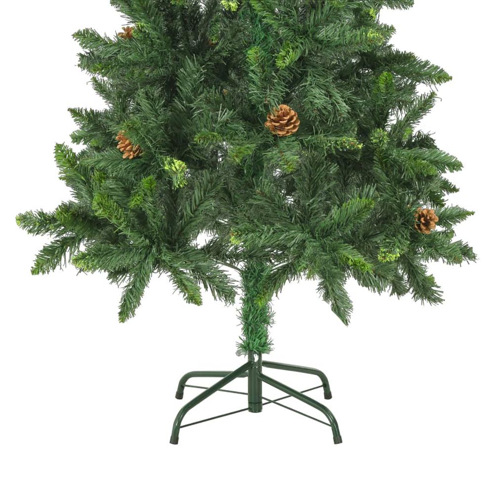 vidaXL Artificial Christmas Tree with LEDs&Ball Set Green 59.1". Picture 5