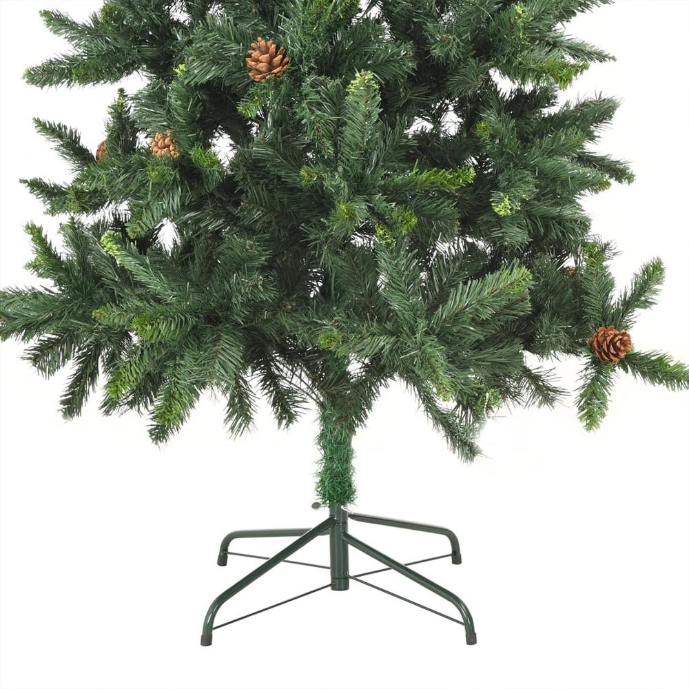 vidaXL Artificial Christmas Tree with LEDs&Ball Set Green 70.9". Picture 6