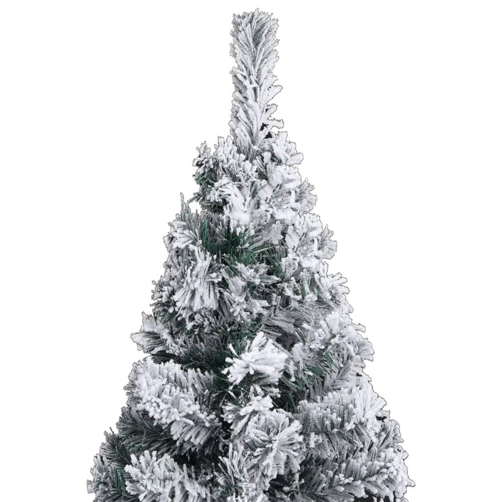 Slim Pre-lit Christmas Tree with Ball Set Green 47.2" PVC. Picture 2