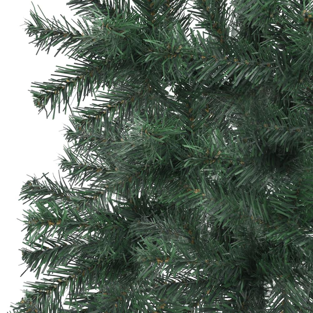 vidaXL Corner Artificial Christmas Tree LEDs&Ball Set Green 59.1" PVC, 3077963. Picture 6