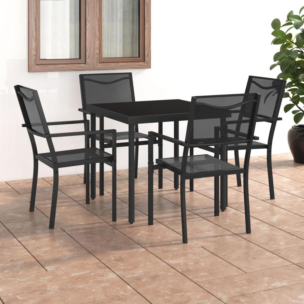 5 Piece Patio Dining Set Steel. Picture 12