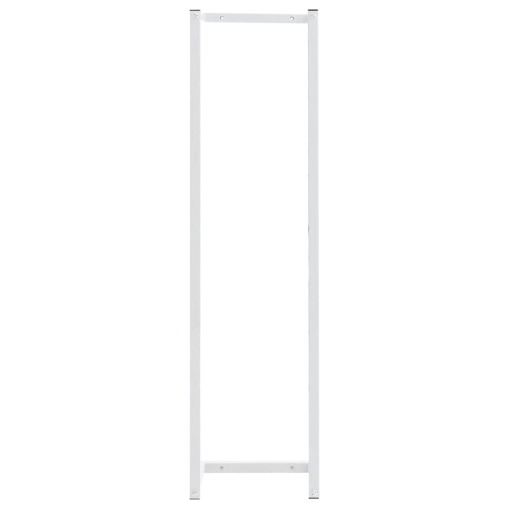 Towel Rack White 9.8"x7.9"x37.4" Steel. Picture 2