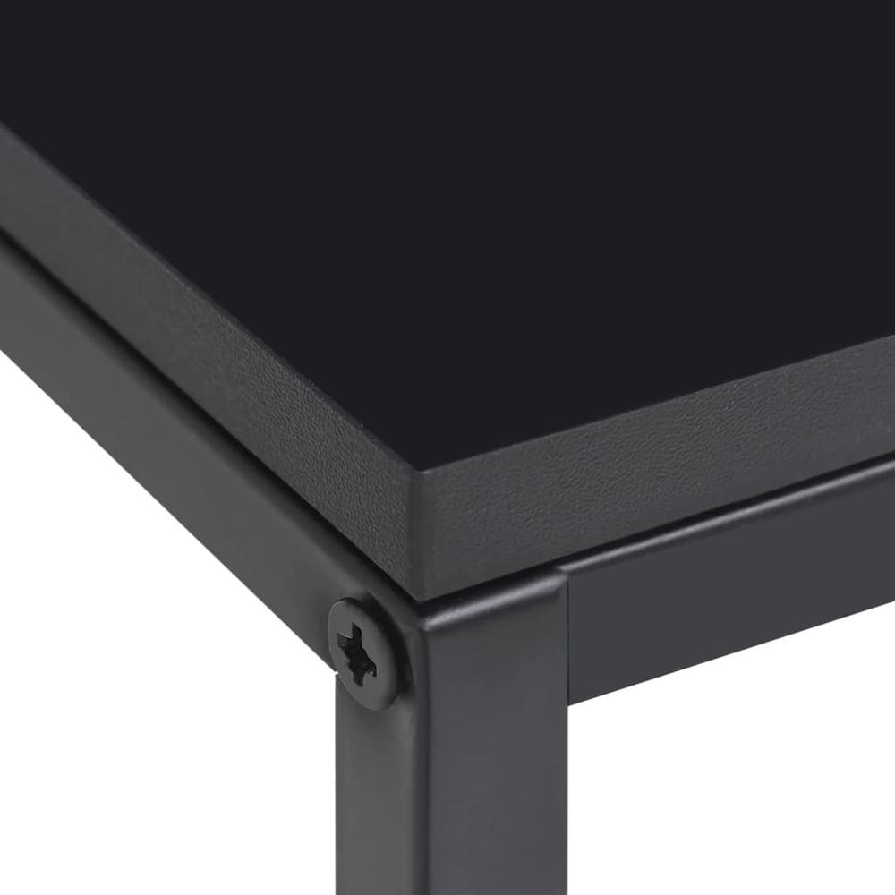 Side Tables 2 pcs Black Steel. Picture 4