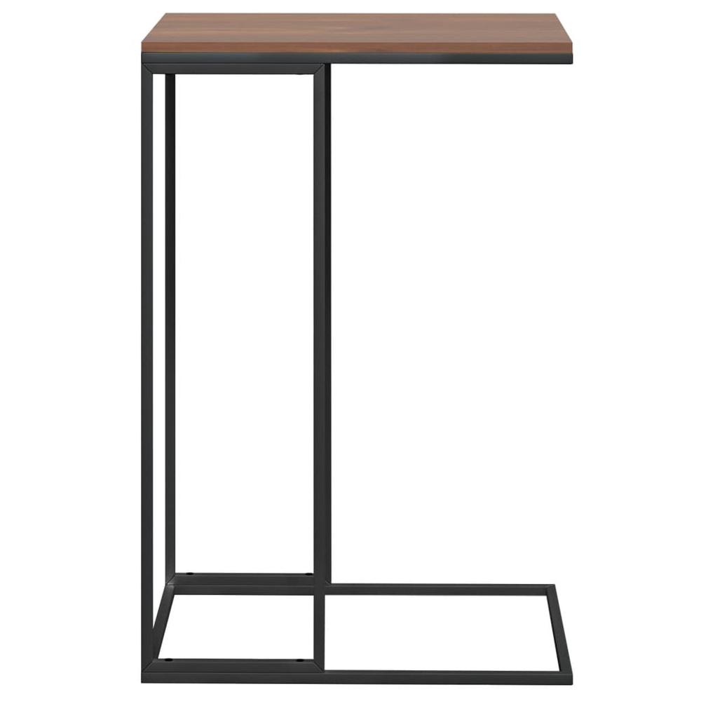 Side Table Black 15.7"x11.8"x23.2" Engineered Wood. Picture 2