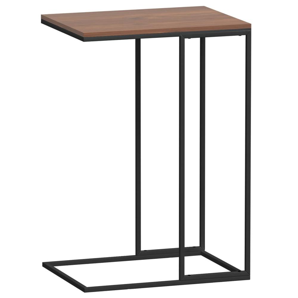 Side Table Black 15.7"x11.8"x23.2" Engineered Wood. Picture 4