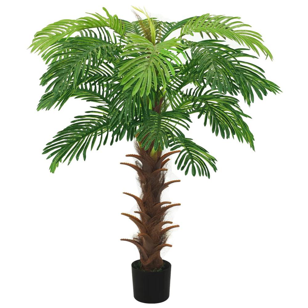Artificial Cycas Palm with Pot 55.1" Green. Picture 1