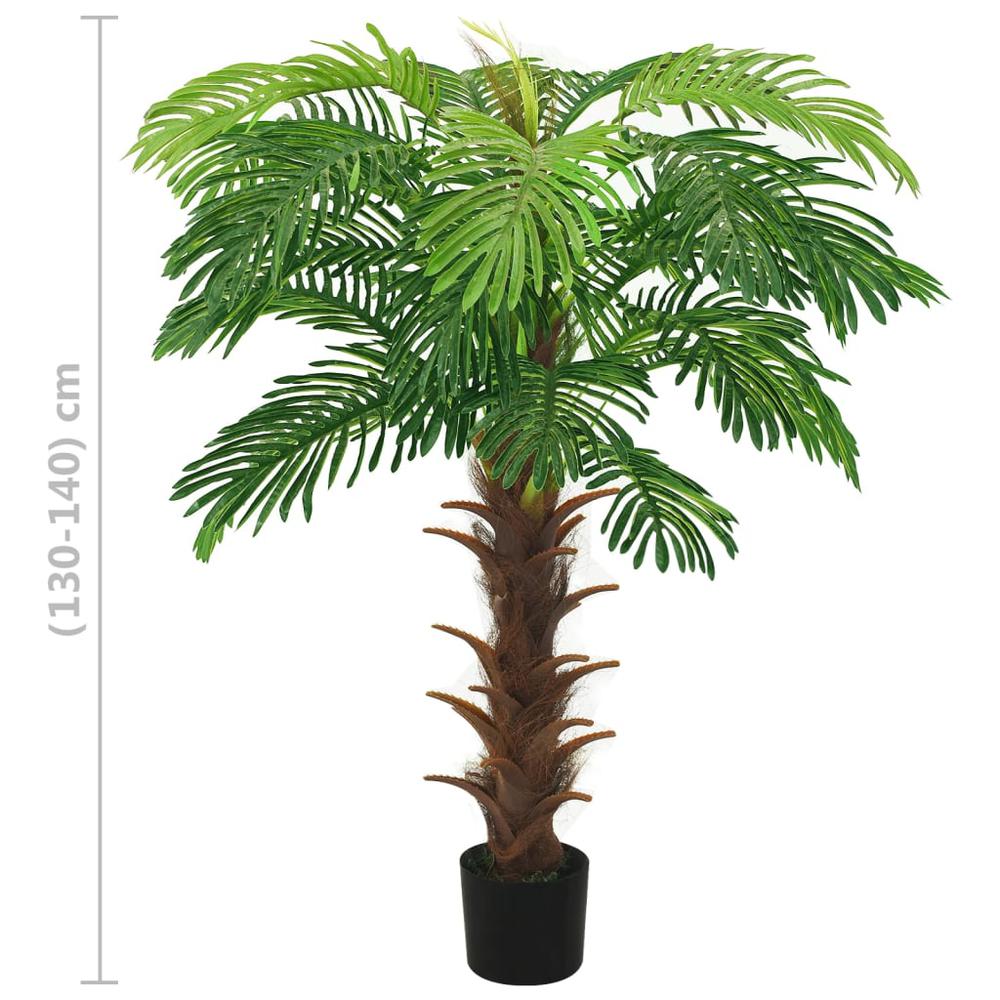 Artificial Cycas Palm with Pot 55.1" Green. Picture 5