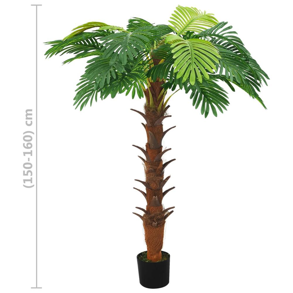 Artificial Cycas Palm with Pot 63" Green. Picture 5