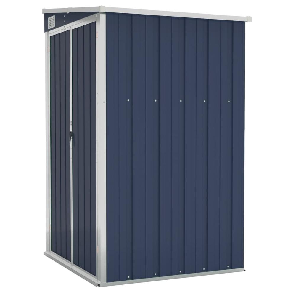 Wall-mounted Garden Shed Anthracite 46.5"x39.4"x70.1" Steel. Picture 1