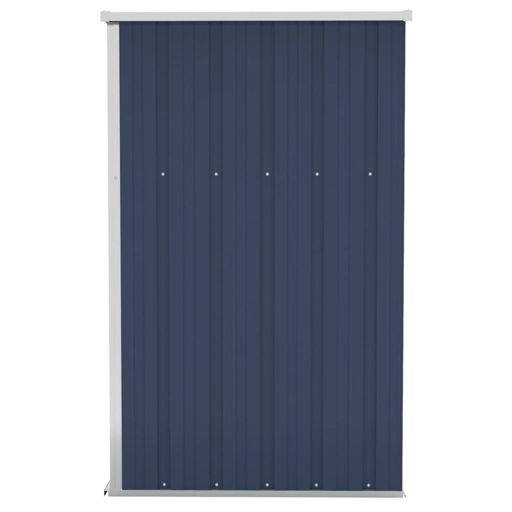 Wall-mounted Garden Shed Anthracite 46.5"x39.4"x70.1" Steel. Picture 3