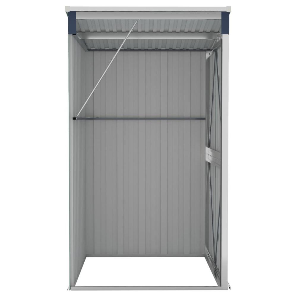 Wall-mounted Garden Shed Anthracite 46.5"x39.4"x70.1" Steel. Picture 4