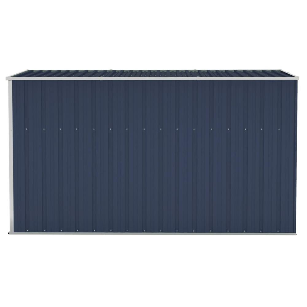 Wall-mounted Garden Shed Anthracite 46.5"x113.4"x70.1" Steel. Picture 3