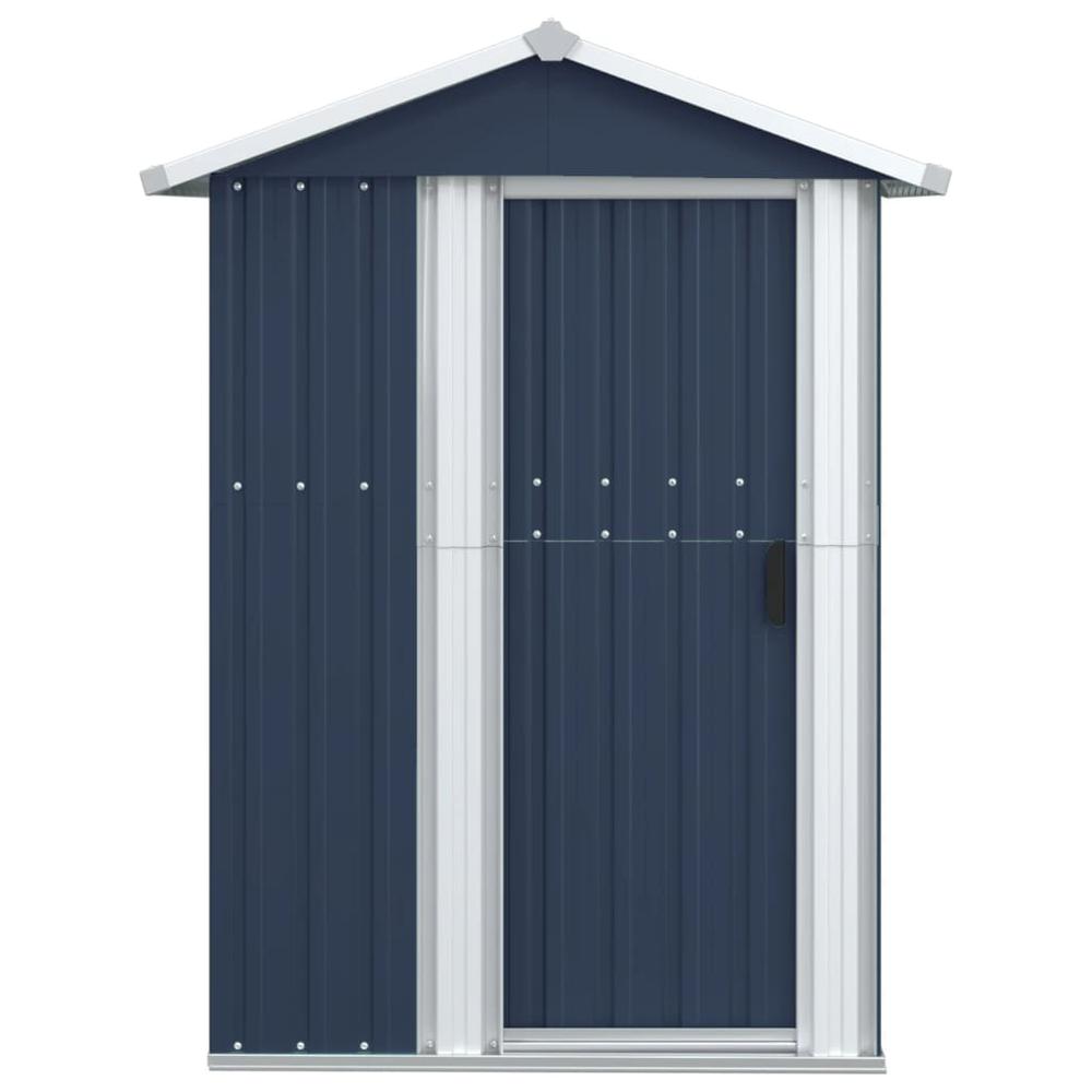 Garden Shed Anthracite 49.6"x38.4"x69.7" Galvanized Steel. Picture 2