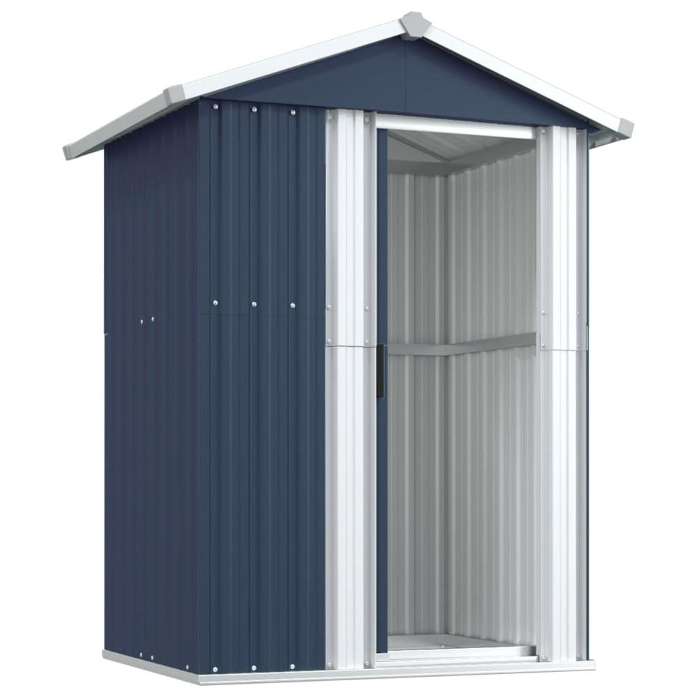 Garden Shed Anthracite 49.6"x38.4"x69.7" Galvanized Steel. Picture 3
