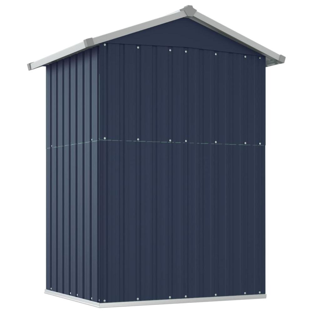Garden Shed Anthracite 49.6"x38.4"x69.7" Galvanized Steel. Picture 5