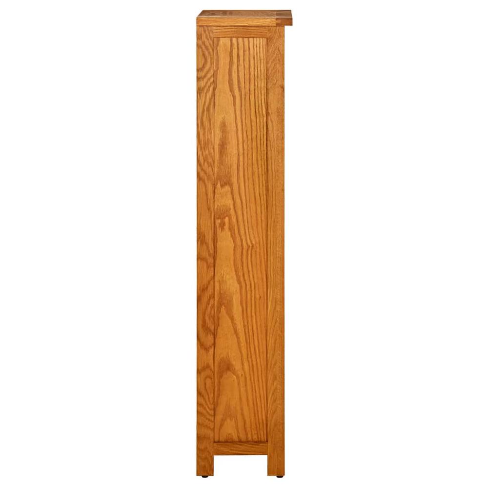 4-Tier Bookcase 17.7"x8.7"x43.3" Solid Oak Wood. Picture 2