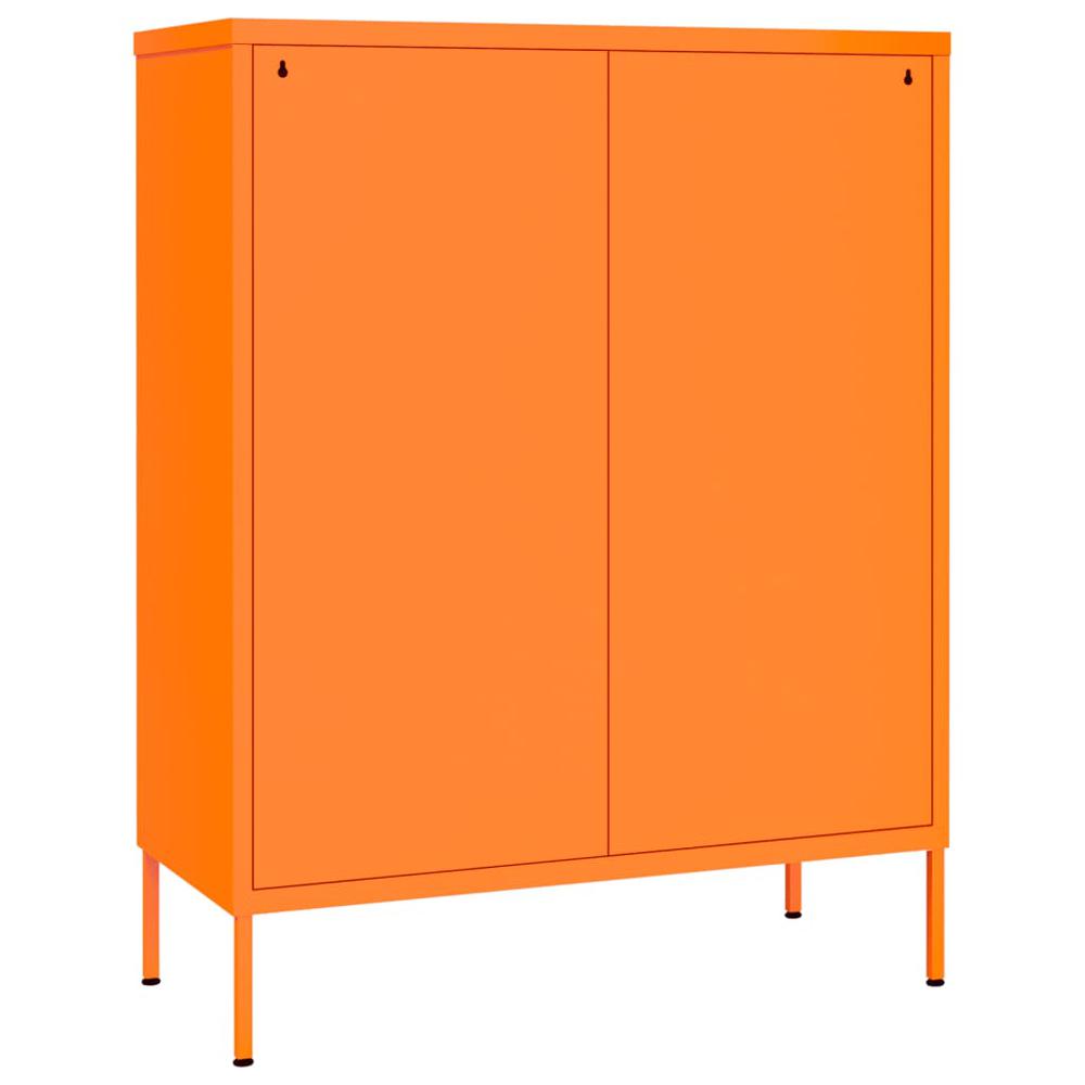 vidaXL Drawer Cabinet Orange 31.5"x13.8"x40" Steel. Picture 5