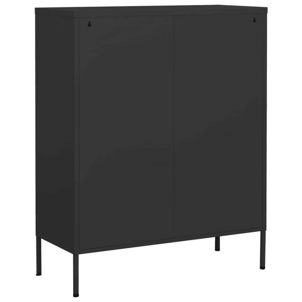 vidaXL Storage Cabinet Anthracite 31.5"x13.8"x40" Steel, 336168. Picture 5
