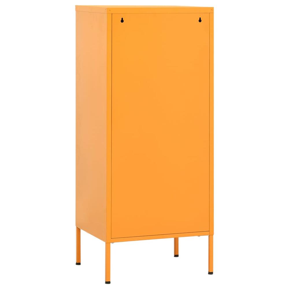 vidaXL Storage Cabinet Mustard Yellow 16.7"x13.8"x40" Steel, 336182. Picture 5