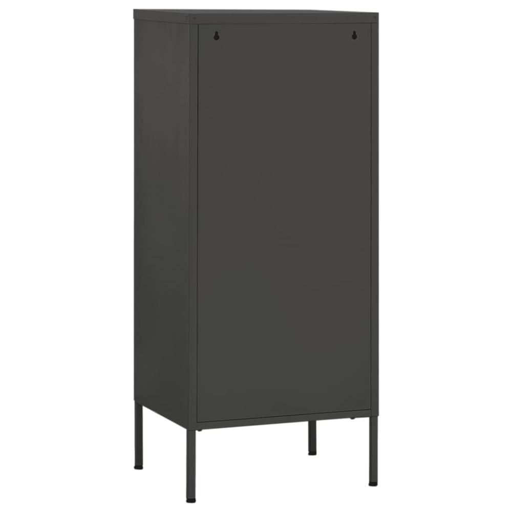 vidaXL Storage Cabinet Anthracite 16.7"x13.8"x40" Steel, 336186. Picture 5