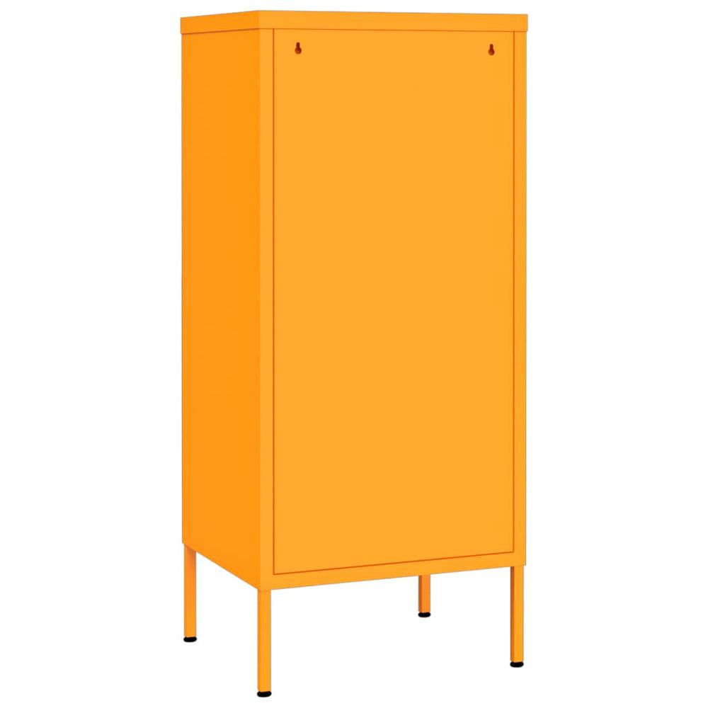 vidaXL Storage Cabinet Mustard Yellow 16.7"x13.8"x40" Steel, 336191. Picture 5
