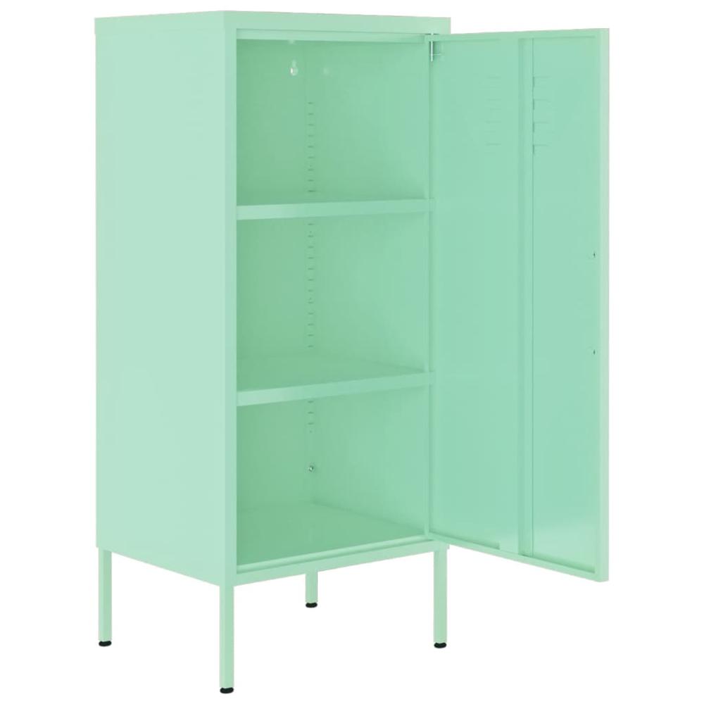 vidaXL Storage Cabinet Mint 16.7"x13.8"x40" Steel, 336194. Picture 6