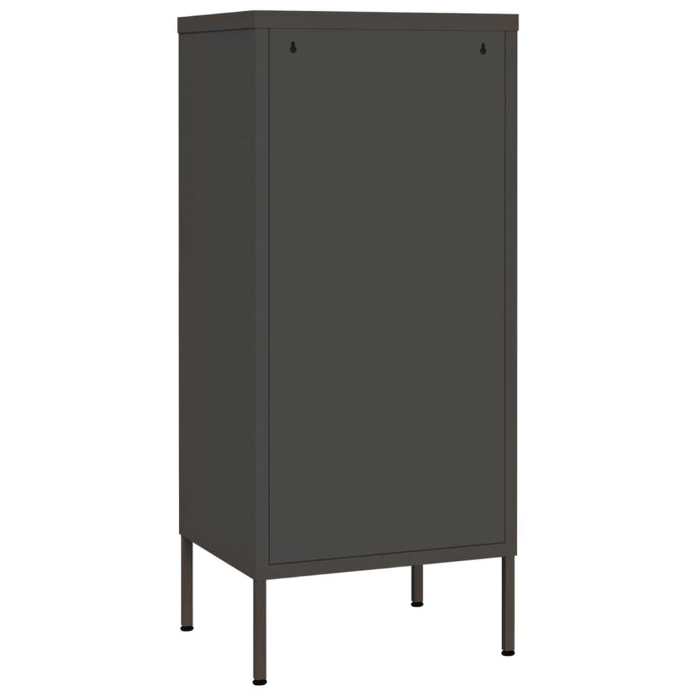 vidaXL Storage Cabinet Anthracite 16.7"x13.8"x40" Steel, 336195. Picture 5