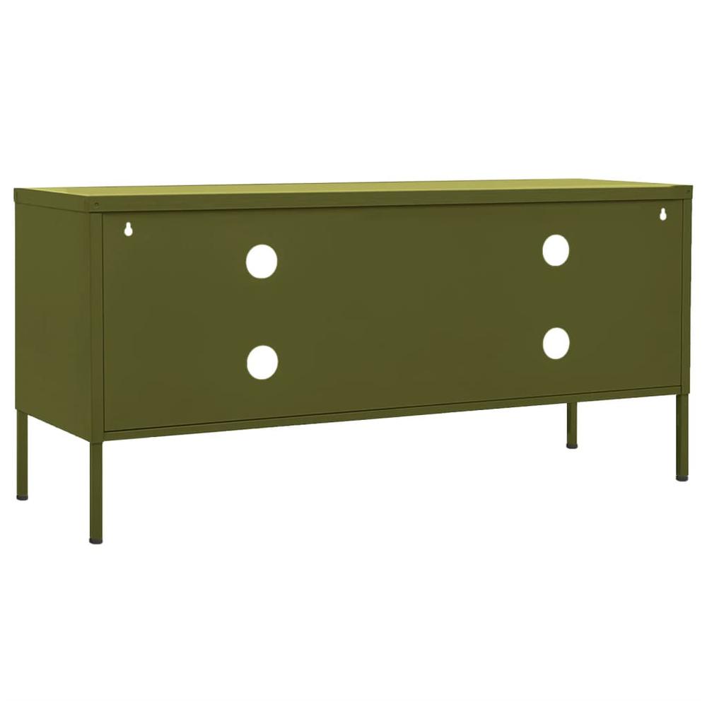 TV Stand Olive Green 41.3"x13.8"x19.7" Steel. Picture 4