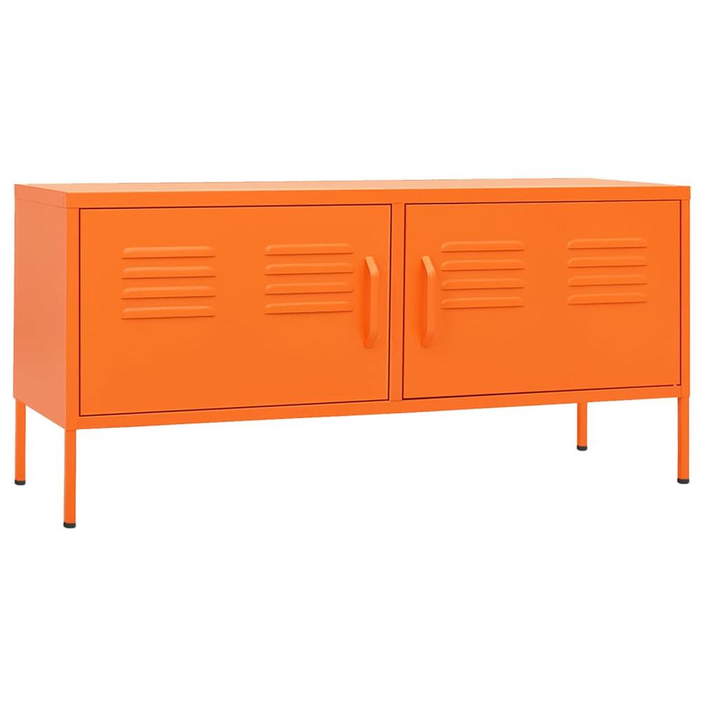 TV Stand Orange 41.3"x13.8"x19.7" Steel. Picture 1